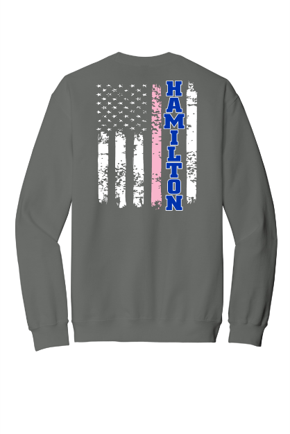 HPD Support Cancer Pink/Blue Line Tshirt/Sweatshirt