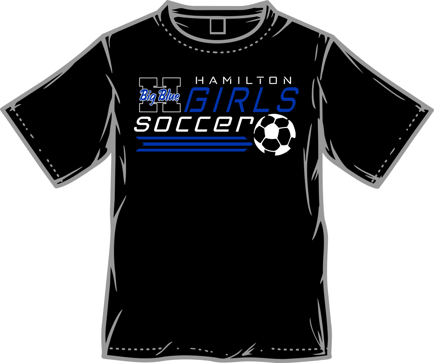 Hamilton Soccer Mandatory Package-Black DriFit Shirt (1of3)